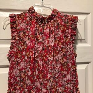 Anthropologie Floral Jumpsuit, Size Petite Large